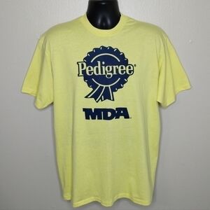 VINTAGE 90s pedigree K9 walk mend XL t-shirt single stitch made in USA hanes new